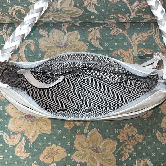 Brighton White Barbados Leather Shoulderbag - Picture 3 of 6